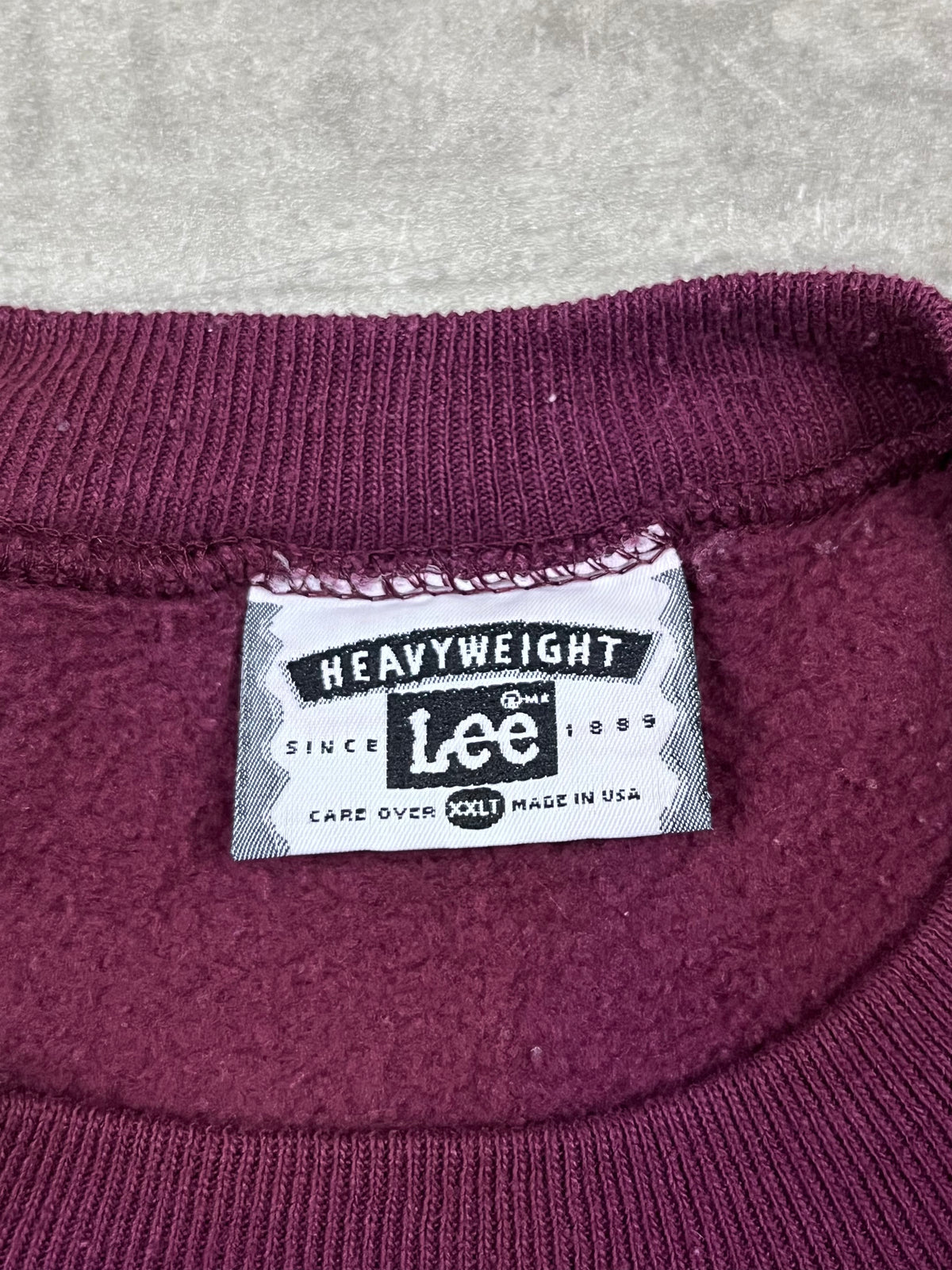 Vintage Lee Heavyweight Pullover Bordeaux 2