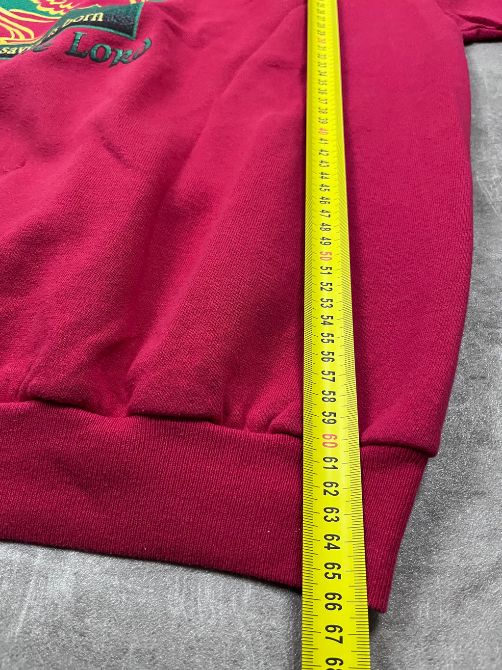 Vintage Lee Pullover Behold Jesus The Lord Rot 23