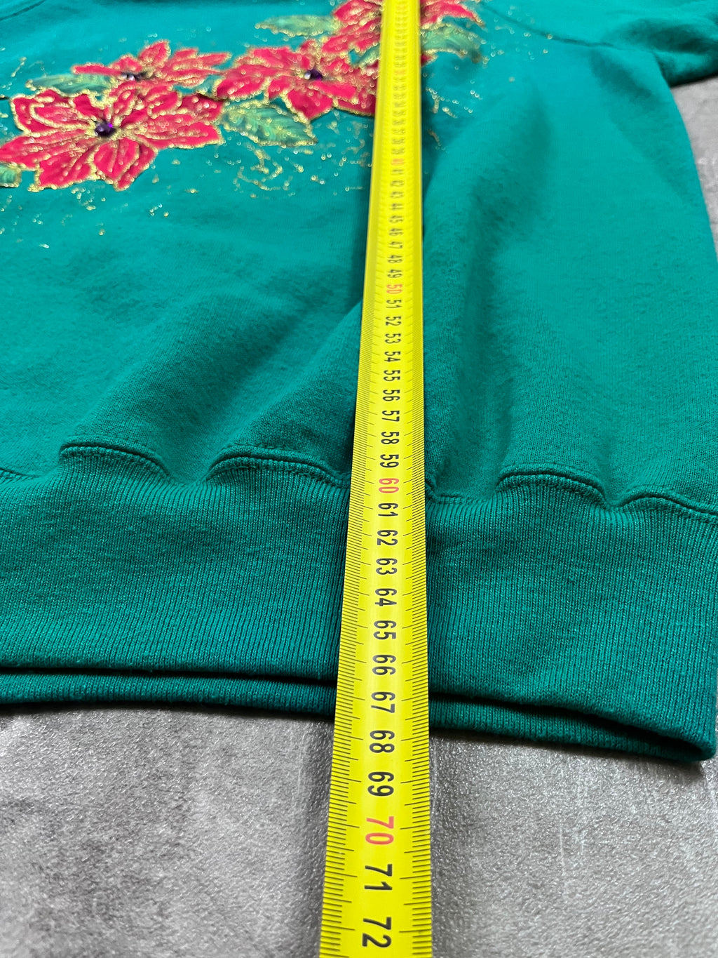 Vintage Lee Kurzarm-Sweatshirt Weihnachtsstern 1