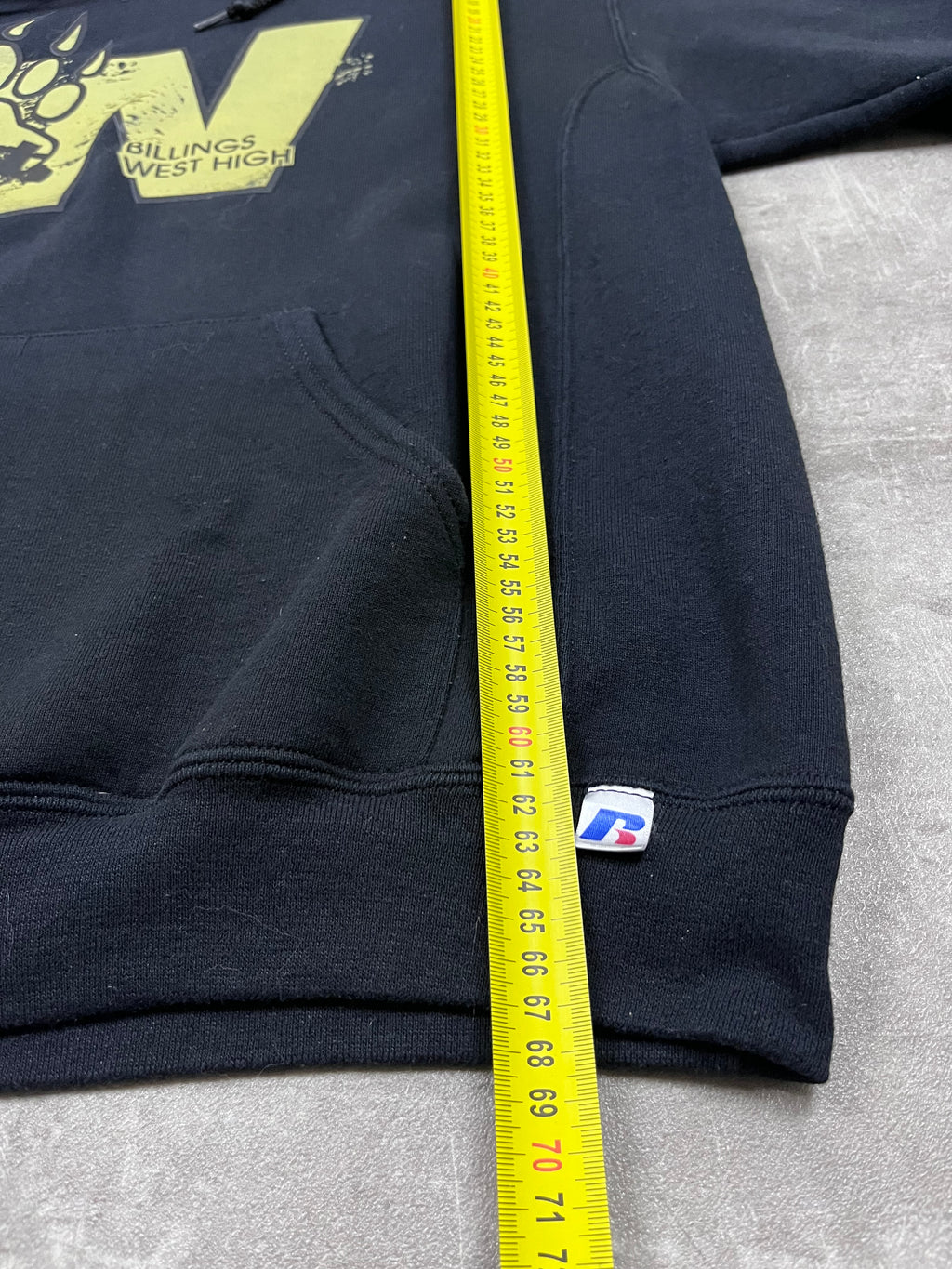 Vintage Russell Athletic Hoodie Billings West High 15
