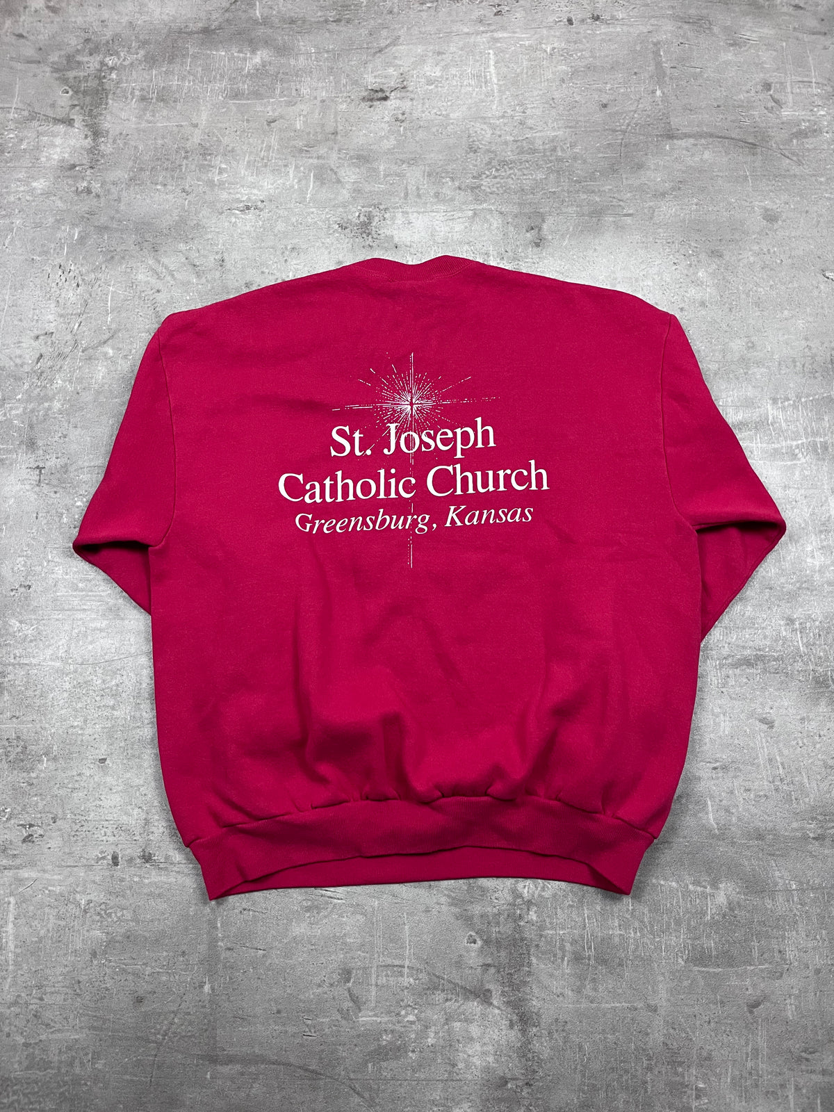 Vintage Lee Pullover Behold Jesus The Lord Rot 23