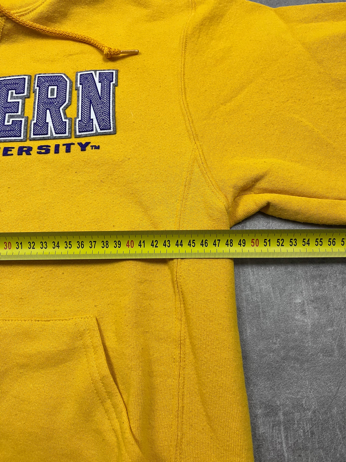 Vintage Russell Athletic Hoodie Western Illinois University Gelb 30