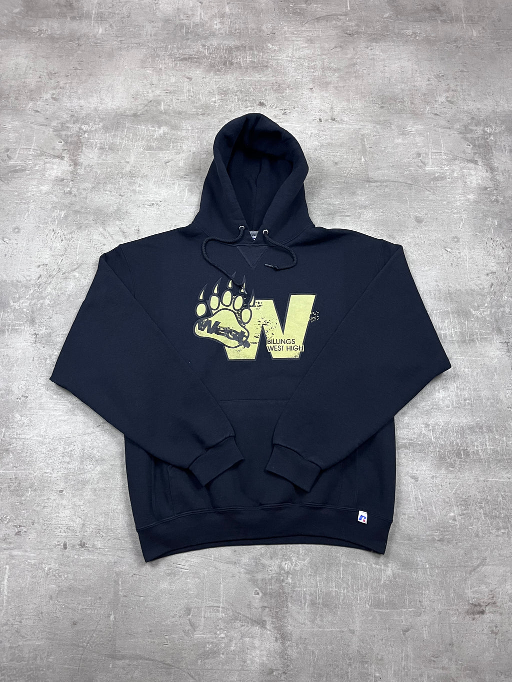 Vintage Russell Athletic Hoodie Billings West High 15