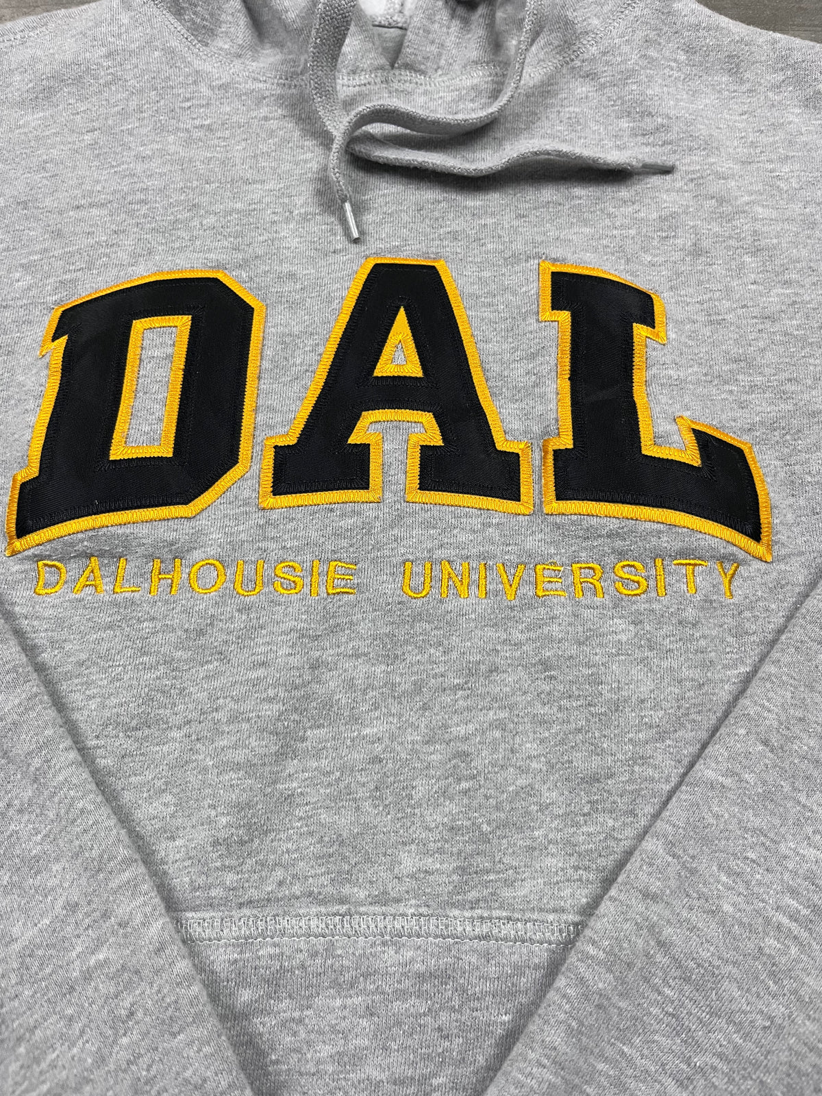 Vintage Hot Line Apparel Hoodie Dalhousie University Grau 1