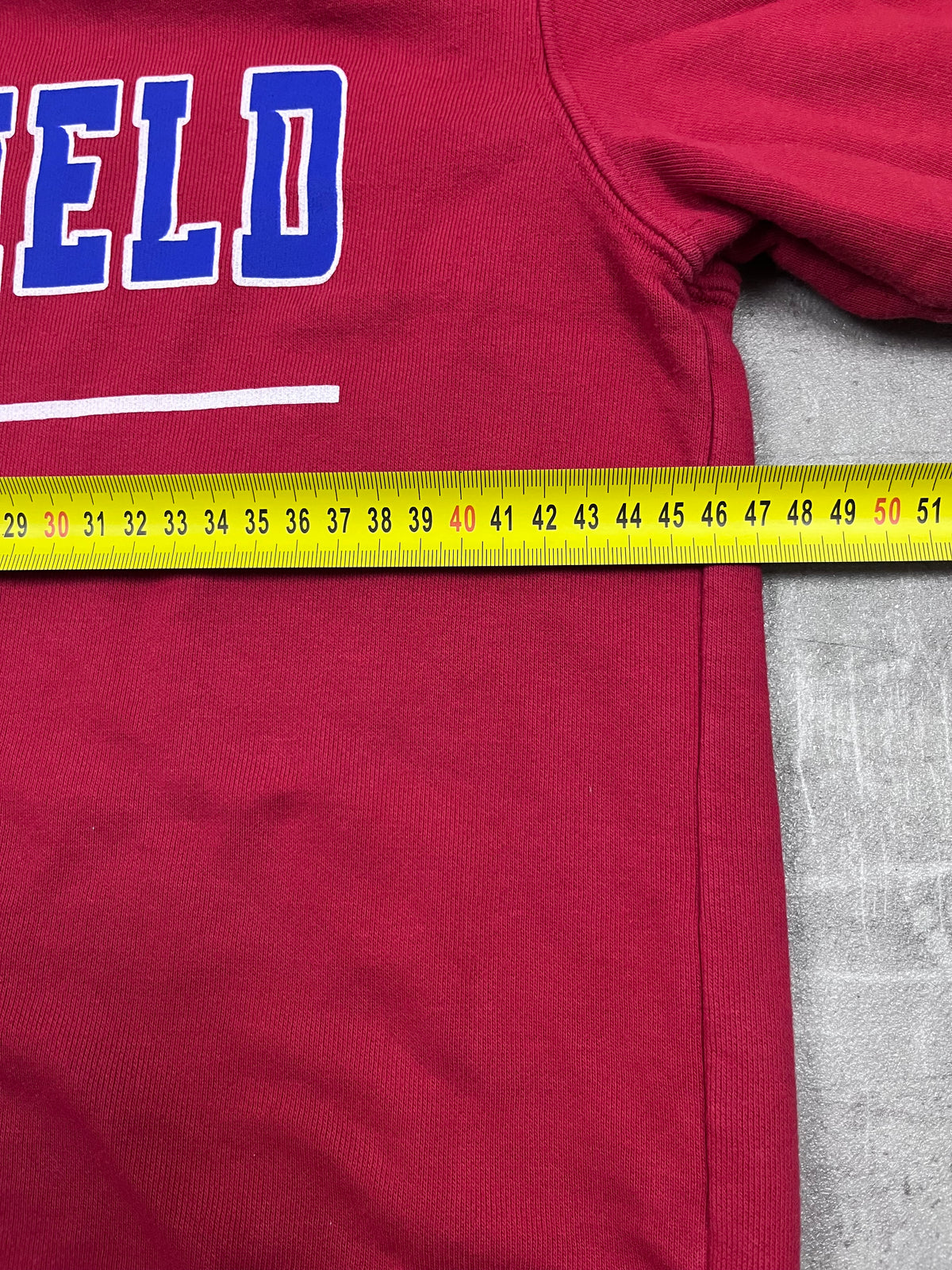 Vintage Russell Athletic Pullover Plainfield Red Pride Rot 31