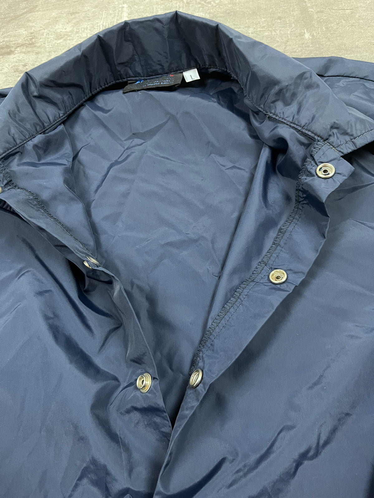 Vintage Coachjacke Dunkelblau 1