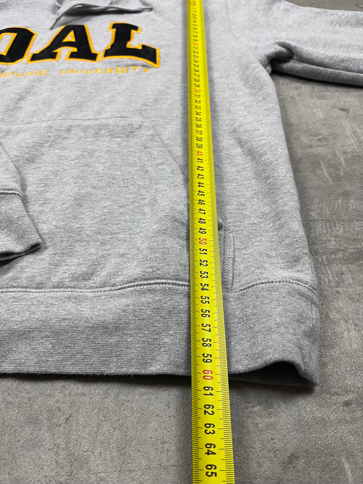 Vintage Hot Line Apparel Hoodie Dalhousie University Grau 1