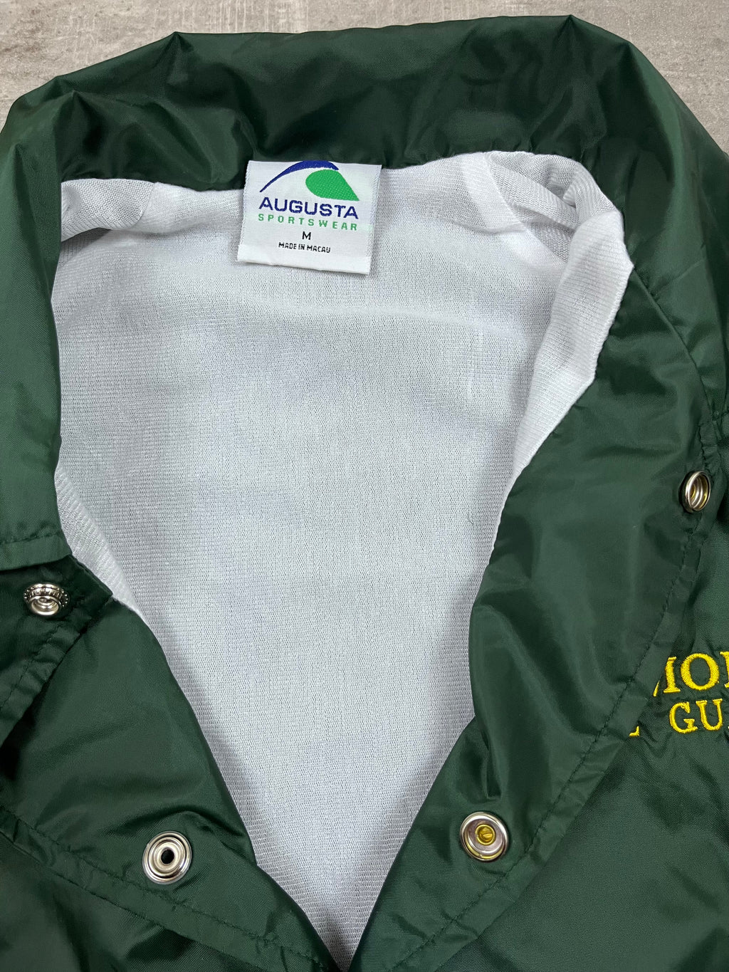 Vintage Augusta Sportswear Coachjacke Vermont State Guard Grün 1