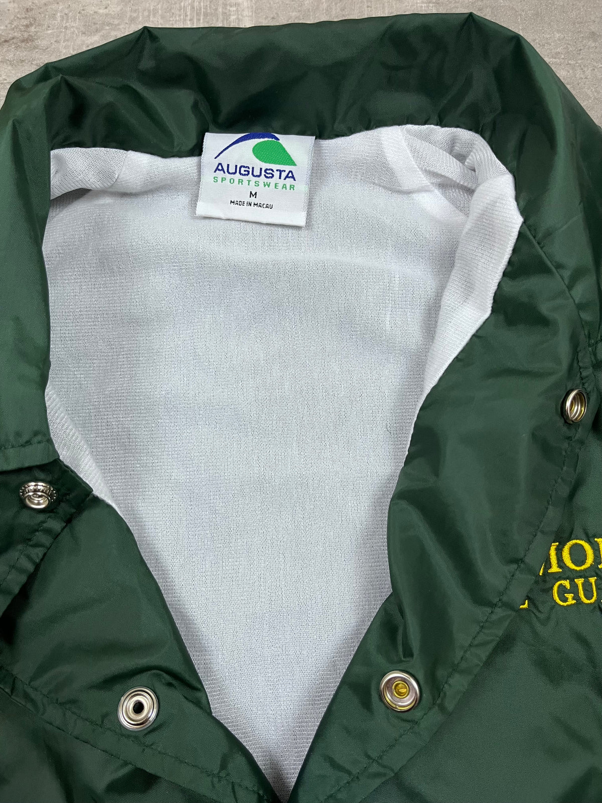 Vintage Augusta Sportswear Coachjacke Vermont State Guard Grün 1