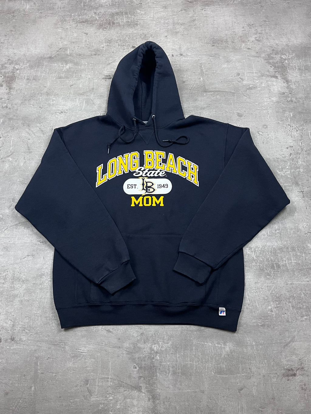 Vintage Russell Athletic Hoodie Long Beach State Mom 23