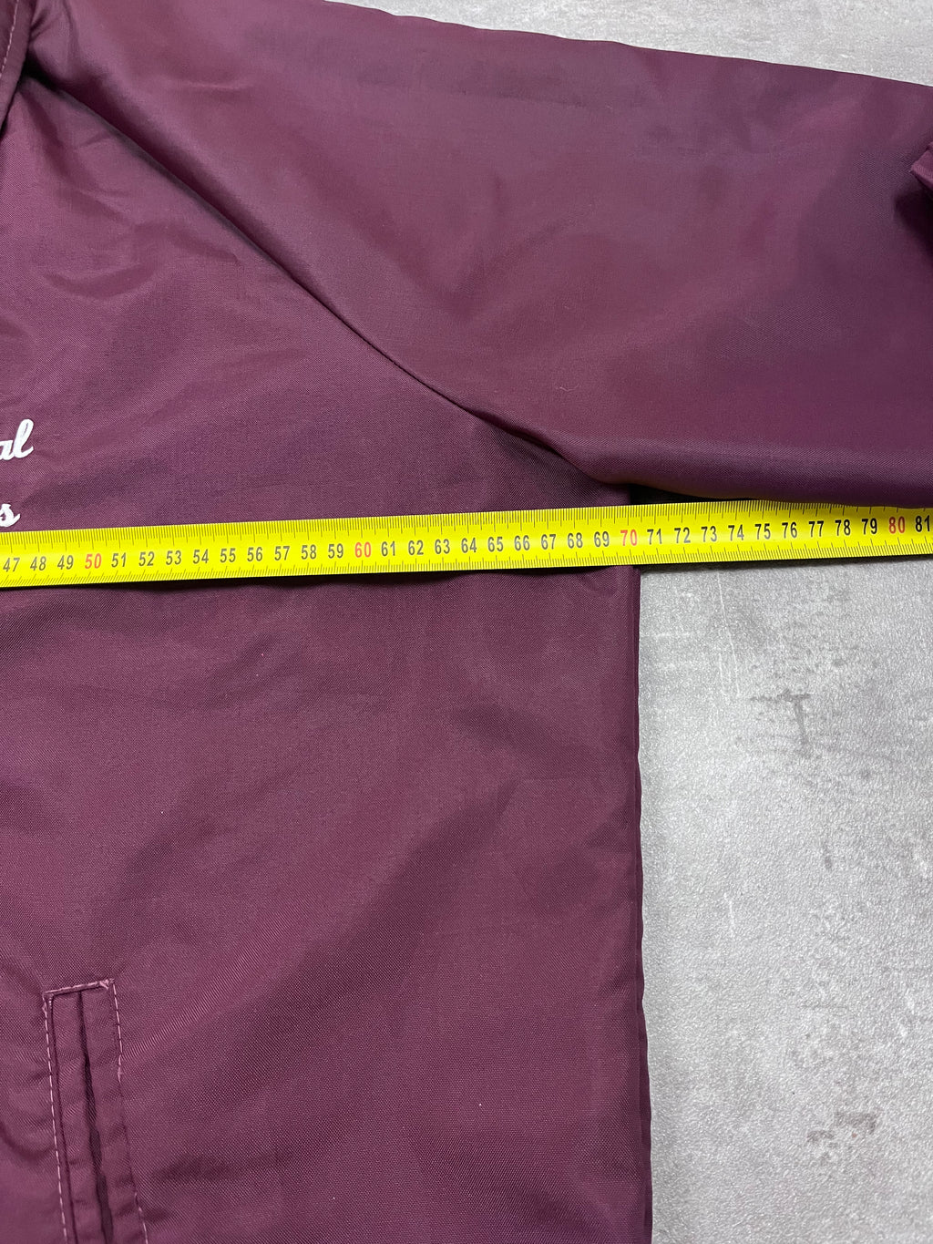 Vintage Canada Sportswear Coachjacke Kendal Eagles Bordeaux 1