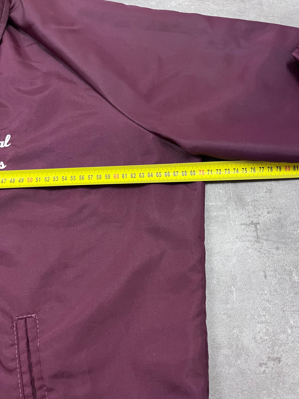 Vintage Canada Sportswear Coachjacke Kendal Eagles Bordeaux 1