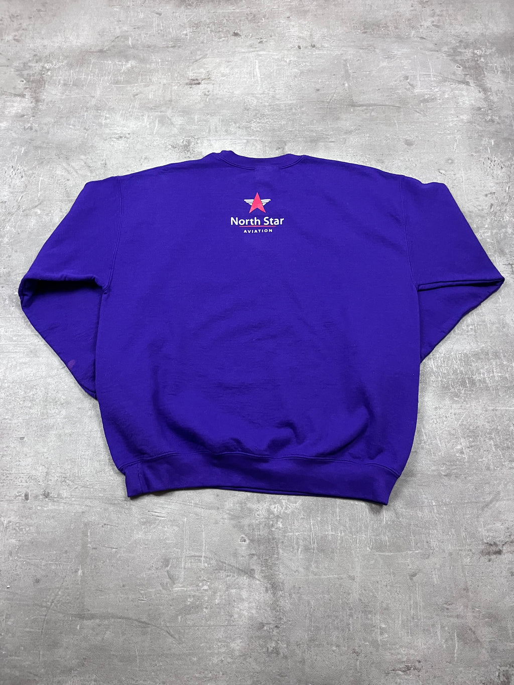 Vintage Gildan Pullover Maverick Flight Team Violett 3