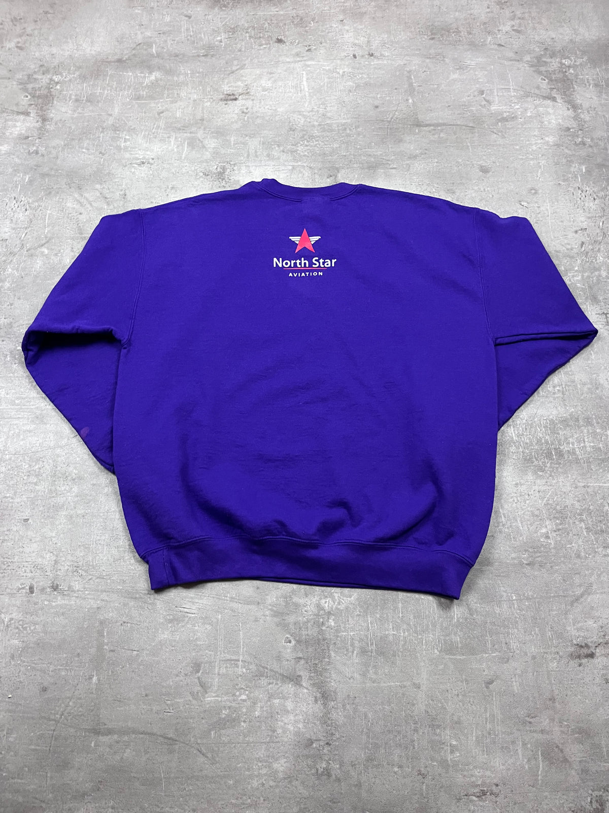 Vintage Gildan Pullover Maverick Flight Team Violett 3