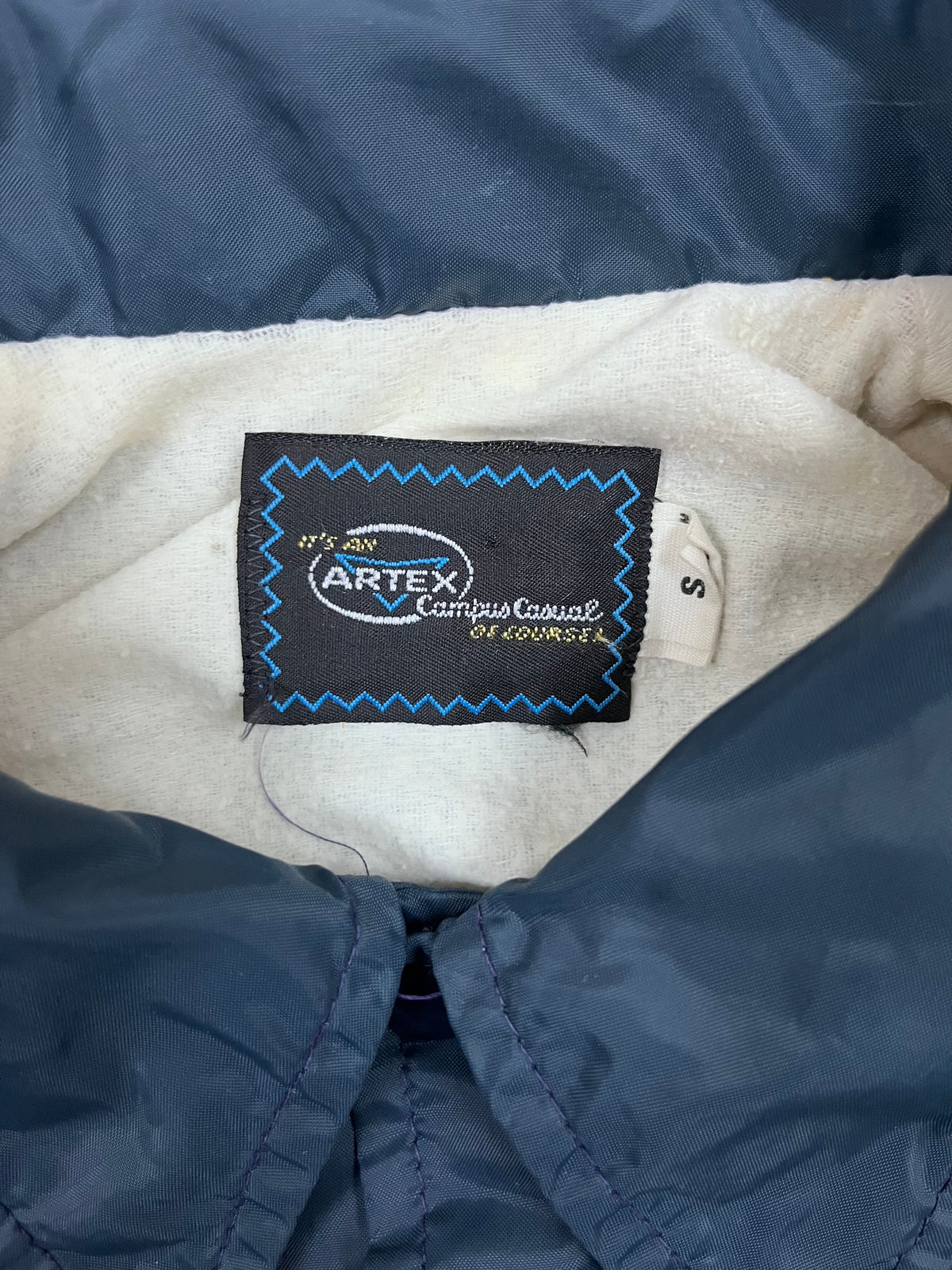 Vintage Artex Campus Casual Coachjacke Marching Panthers Dunkelblau 1