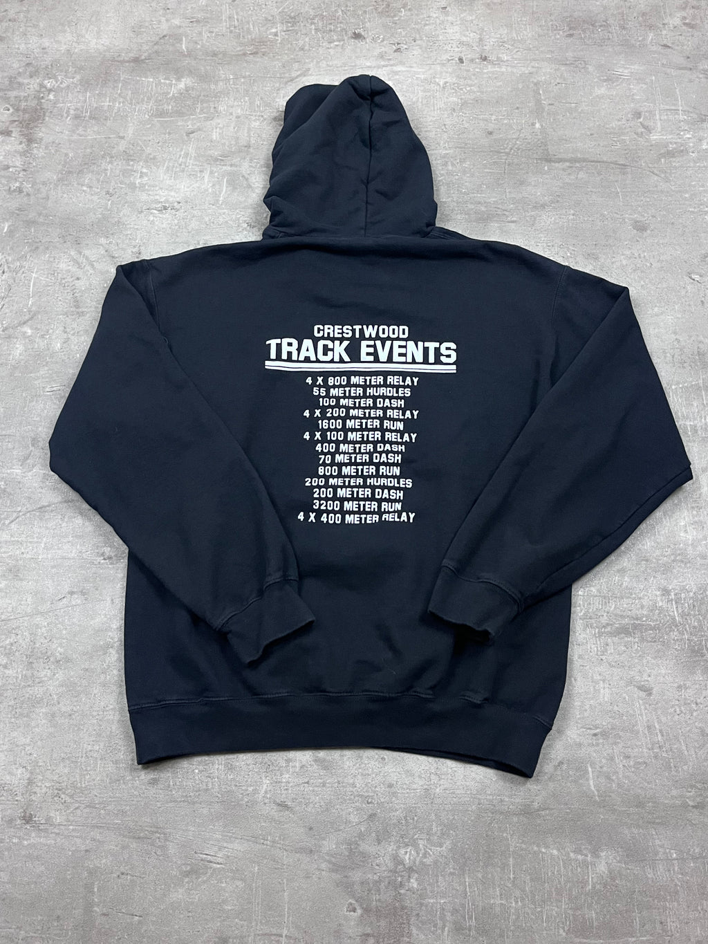 Vintage Gildan Hoodie Crestwood Falcons Schwarz 2