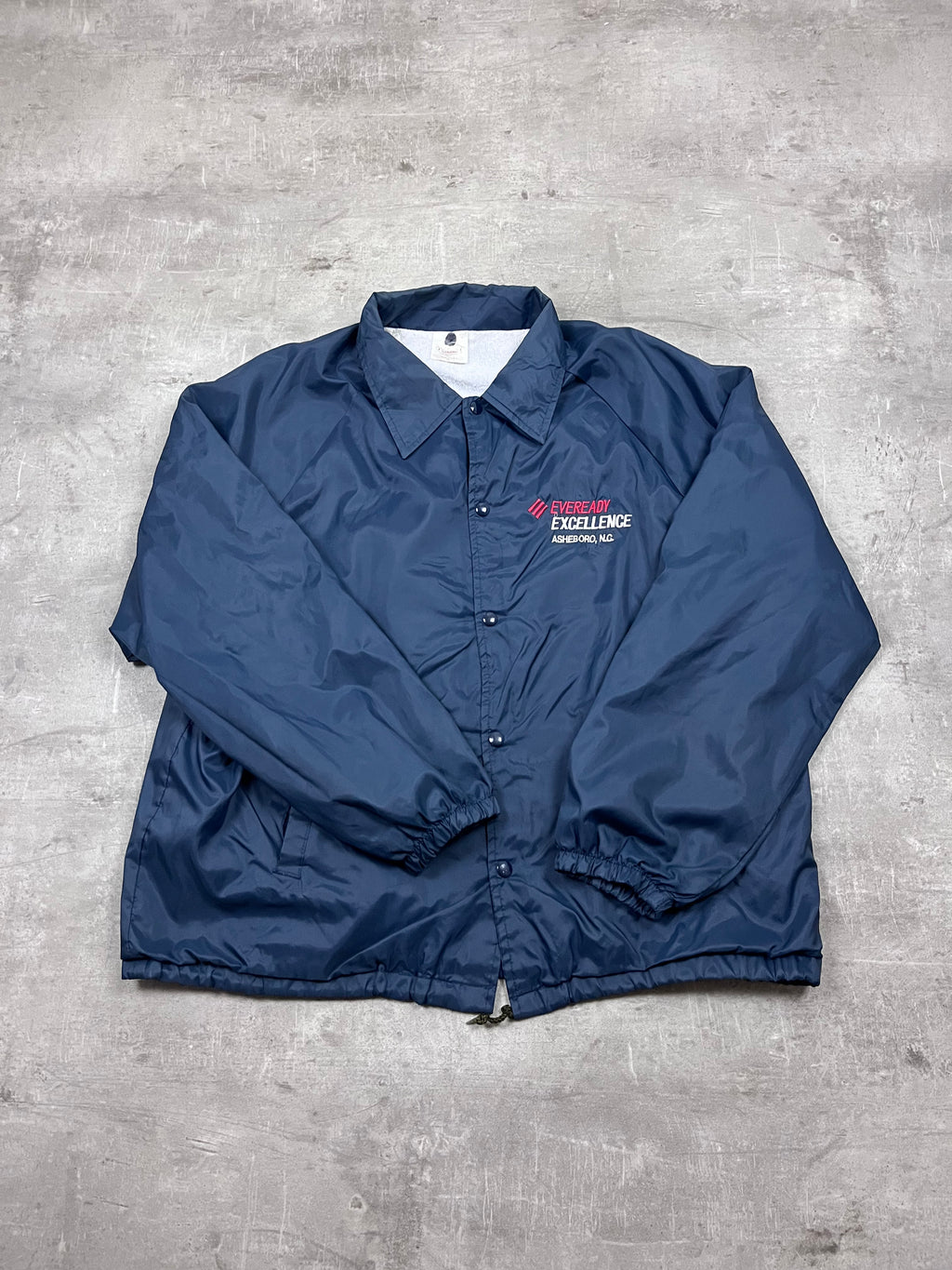 Vintage Auburn Sportswear Coachjacke Eveready Excellence Dunkelblau 1