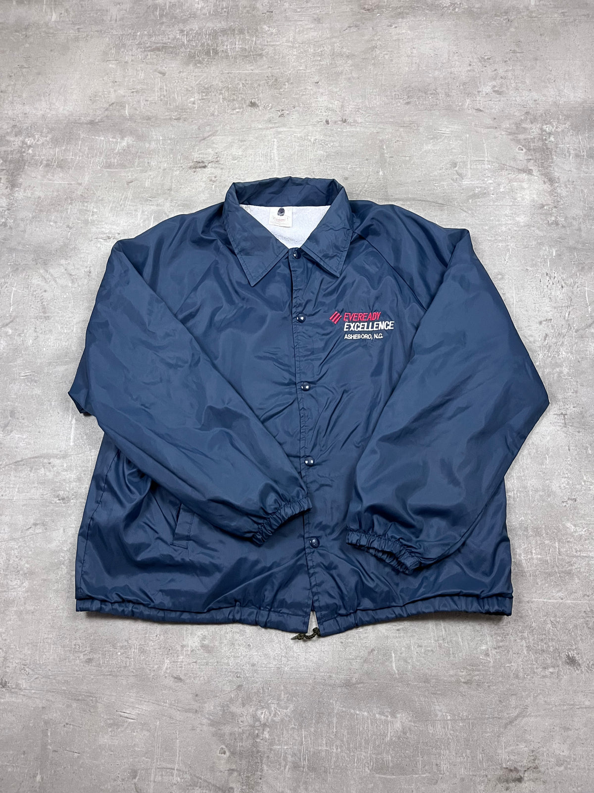 Vintage Auburn Sportswear Coachjacke Eveready Excellence Dunkelblau 1