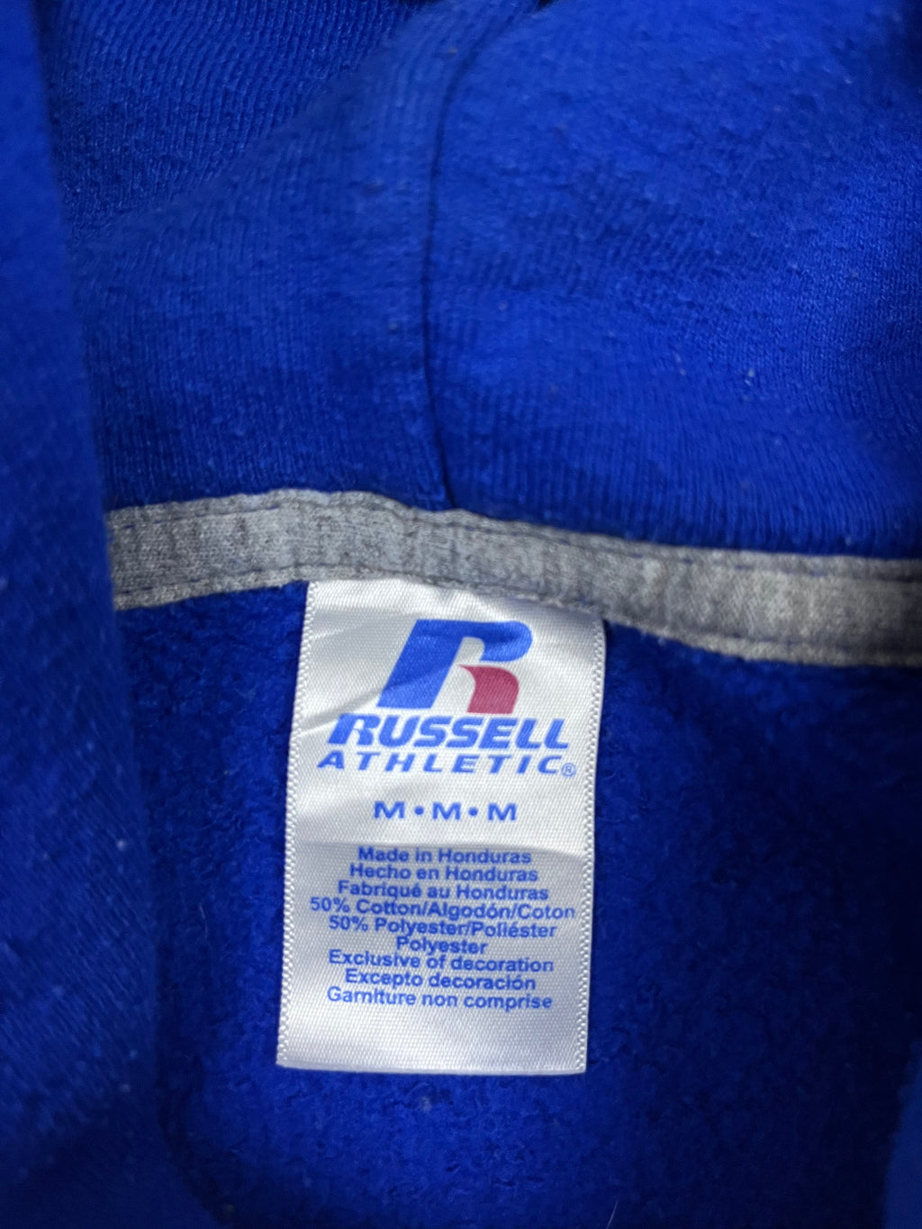 Vintage Russell Athletic Hoodie Liberty Cross Country Blau 32