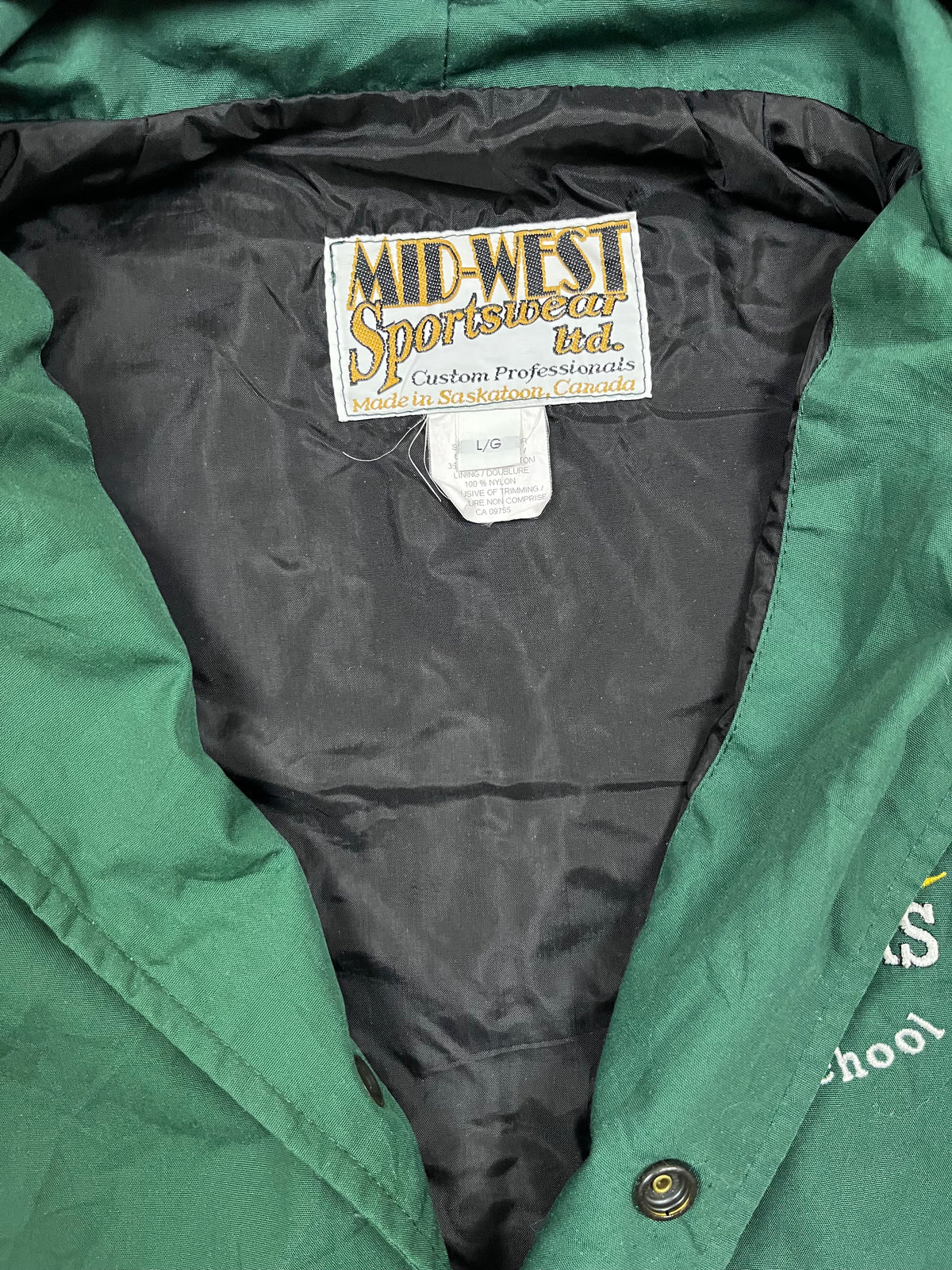 Vintage Mid-West Sportswear Kapuzenjacke Beechy Blazers Grün 1