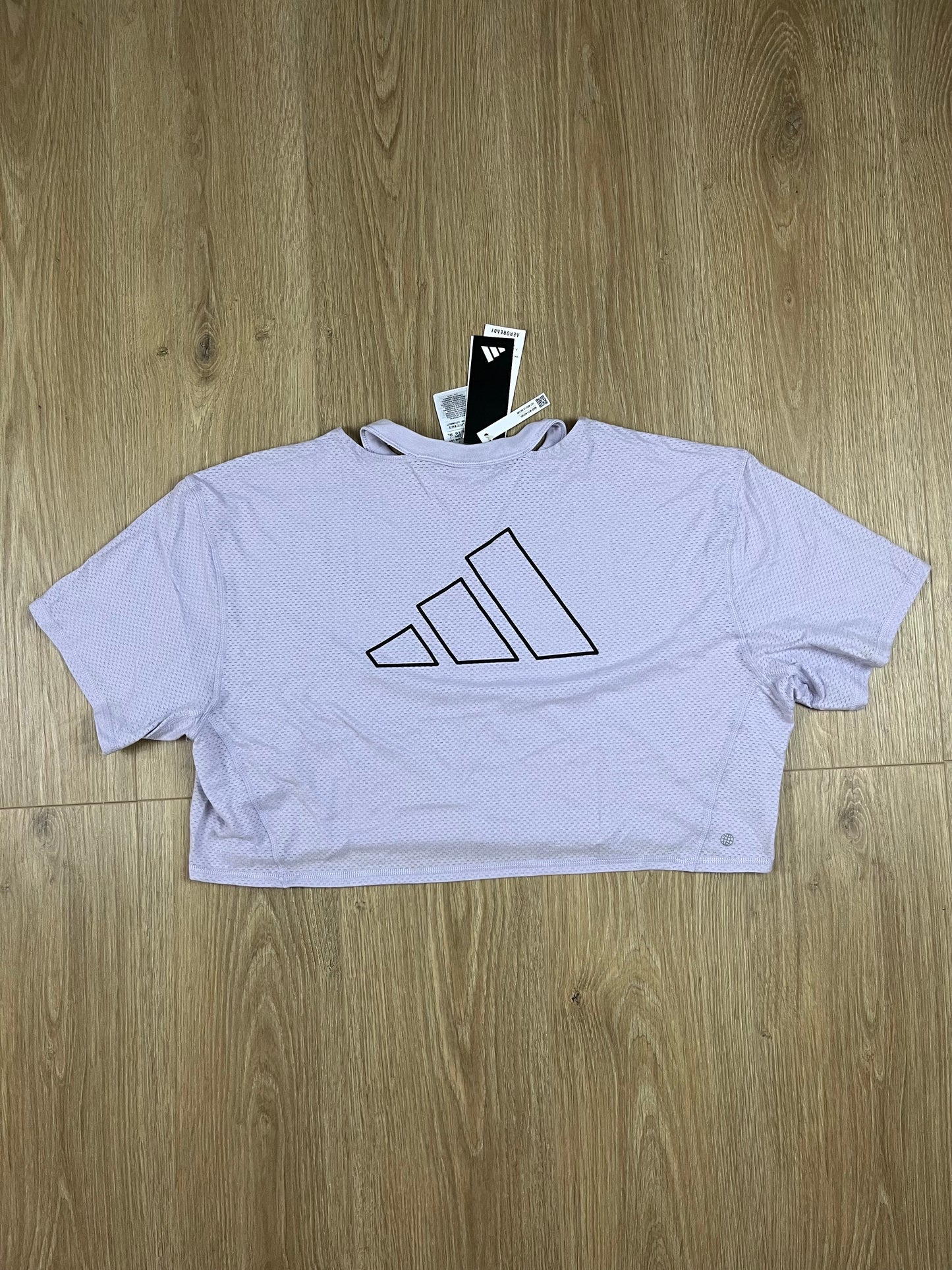Adidas Running Run It Move Tee Damen T-Shirt Lila / Grau (Größe L)