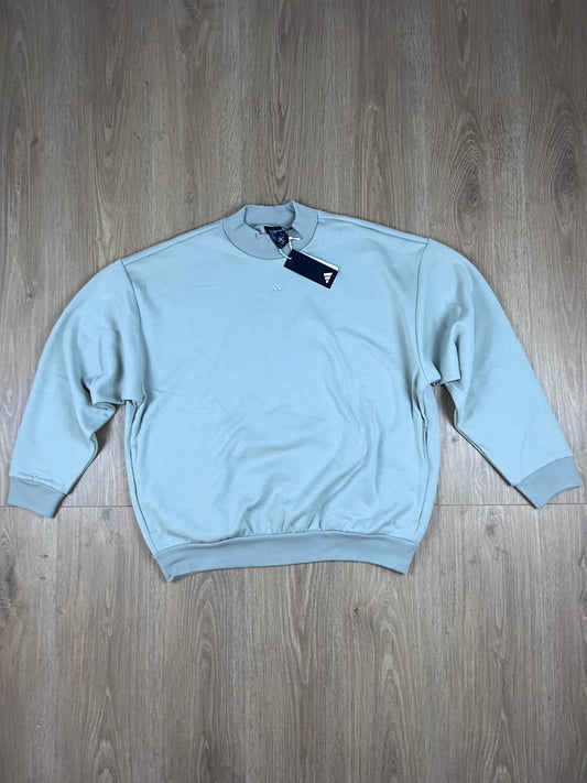 Adidas Basketball One FL Crew Sweatshirt Herren Grün (Größe M)