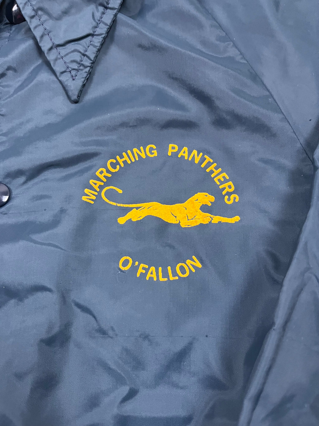 Vintage Artex Campus Casual Coachjacke Marching Panthers Dunkelblau 1