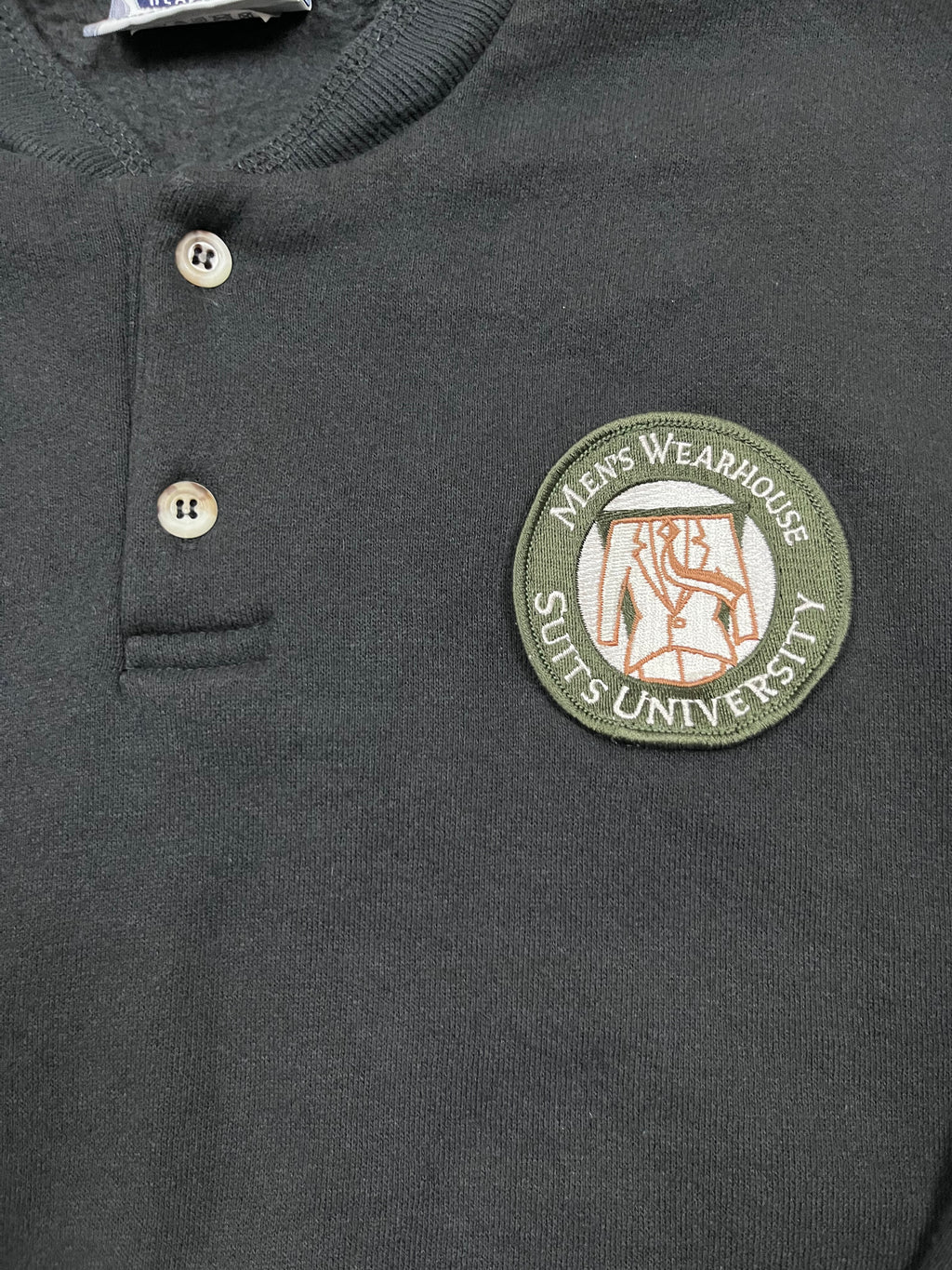 Vintage Lee Heavyweight Henley Pullover Men's Wearhouse Suits University 17