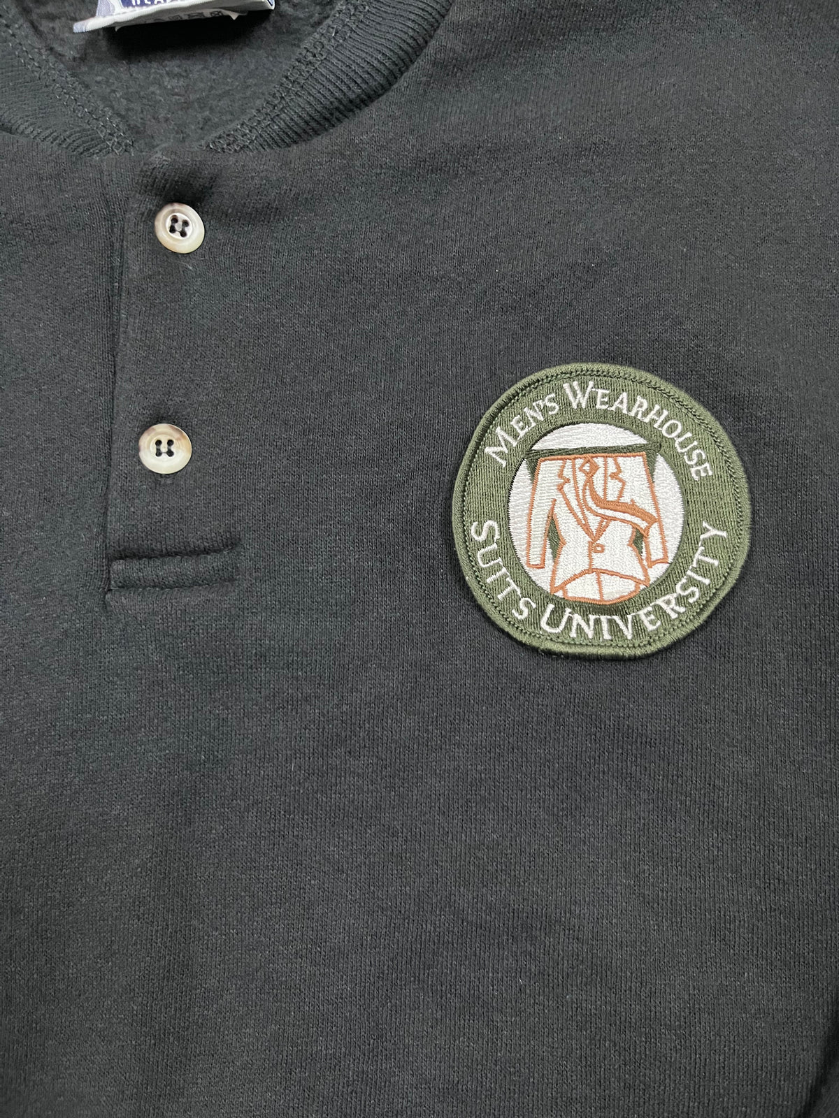 Vintage Lee Heavyweight Henley Pullover Men's Wearhouse Suits University 17