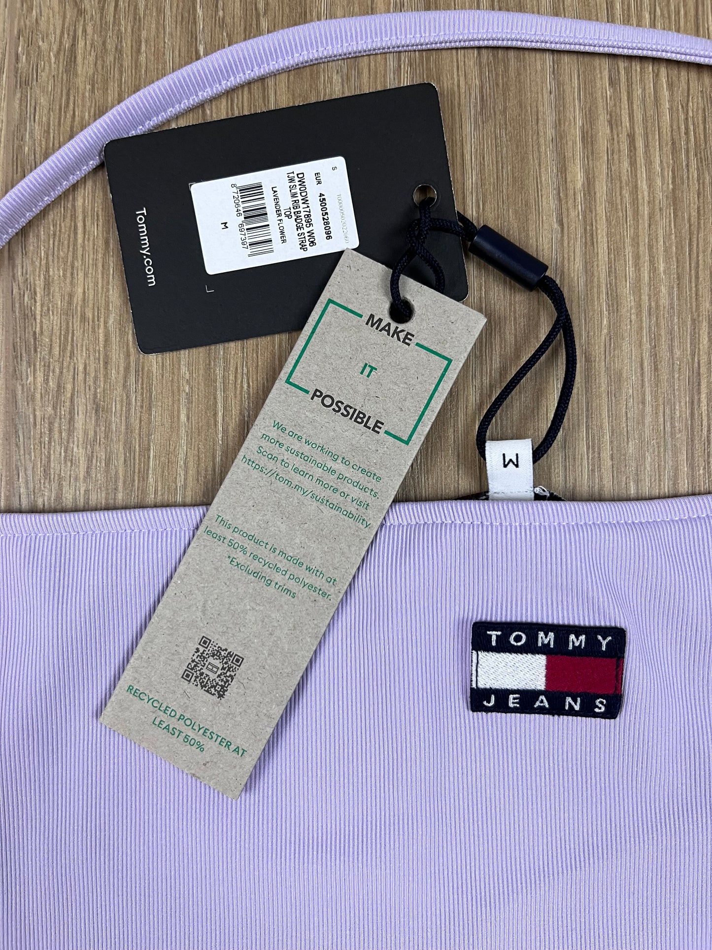 Tommy Jeans Top Damen Lila / Lavendel (Größe M)