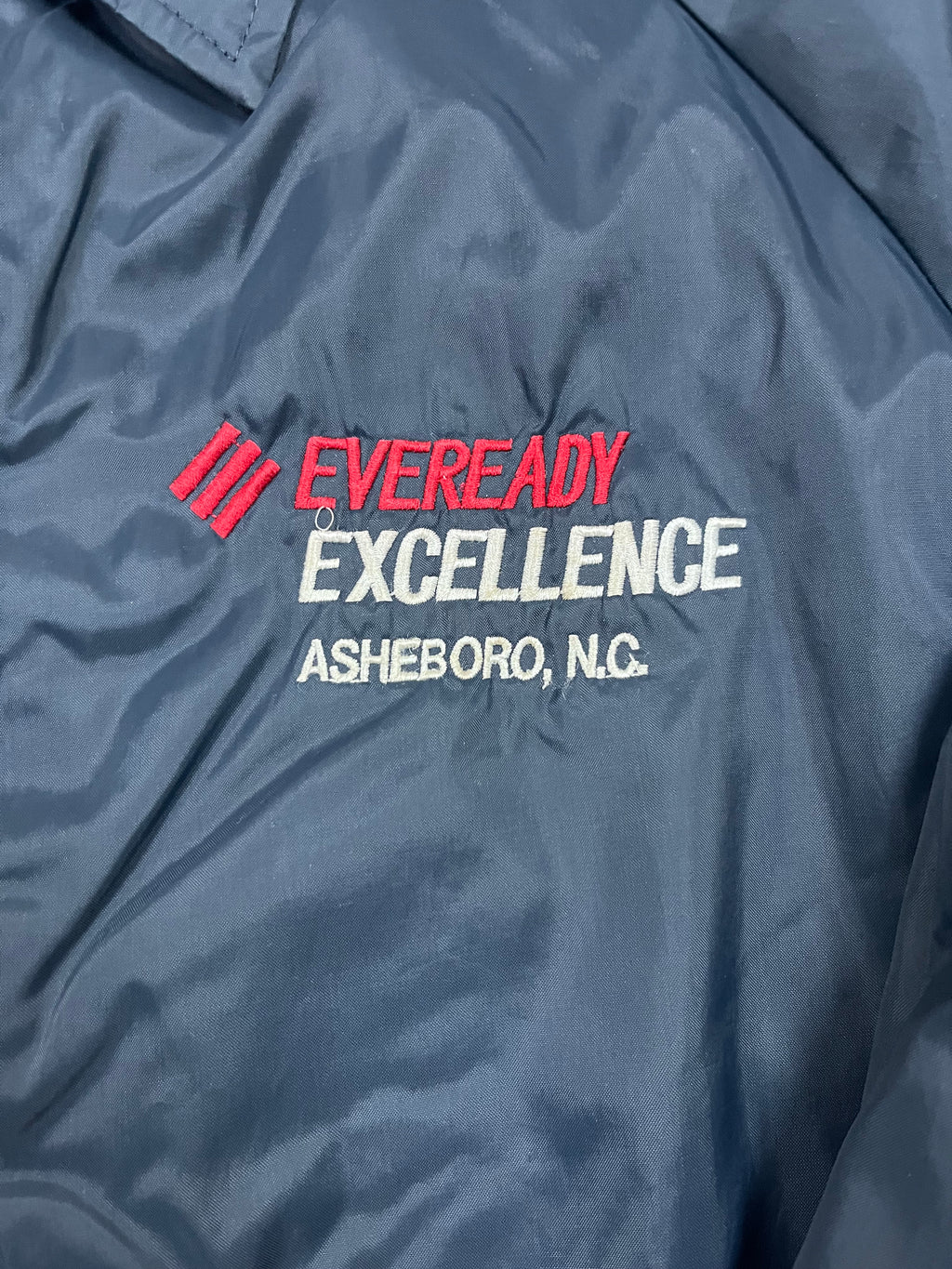 Vintage Auburn Sportswear Coachjacke Eveready Excellence Dunkelblau 1