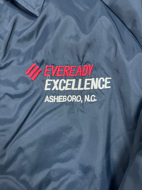 Vintage Auburn Sportswear Coachjacke Eveready Excellence Dunkelblau 1