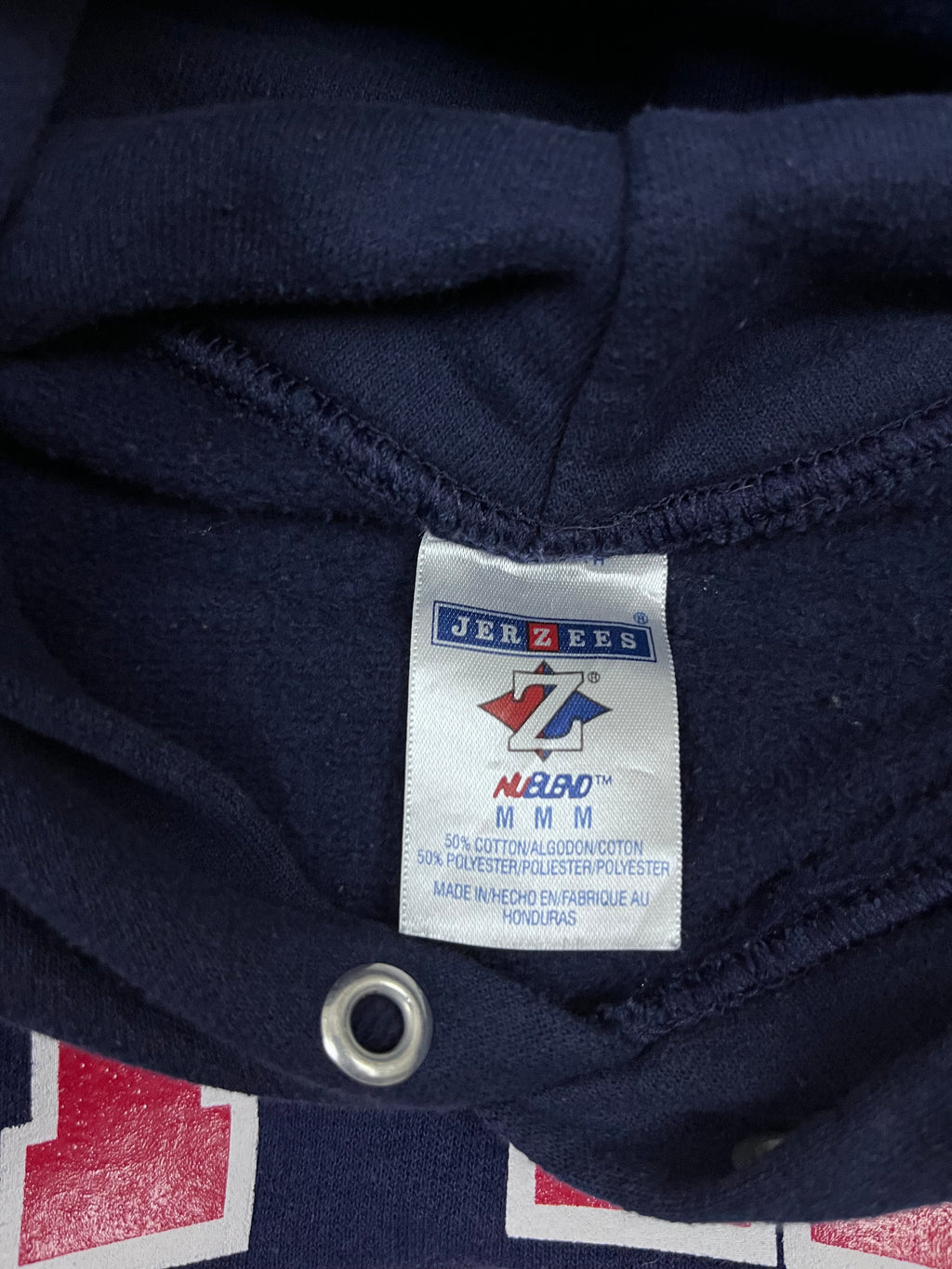 Vintage Jerzees Hoodie JPRD Bulldogs Dunkelblau 3