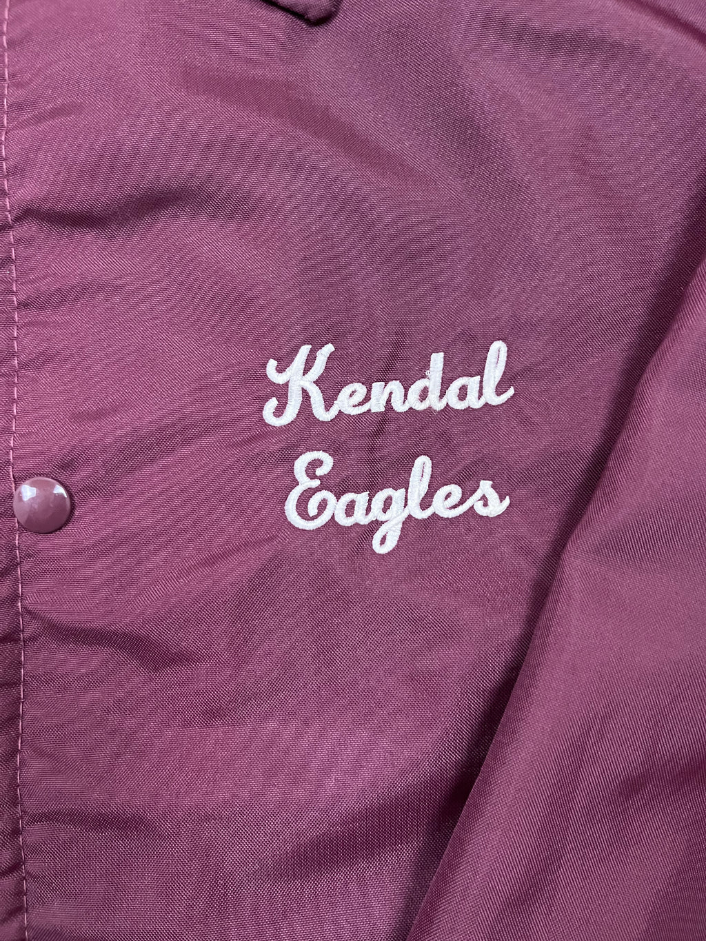 Vintage Canada Sportswear Coachjacke Kendal Eagles Bordeaux 1