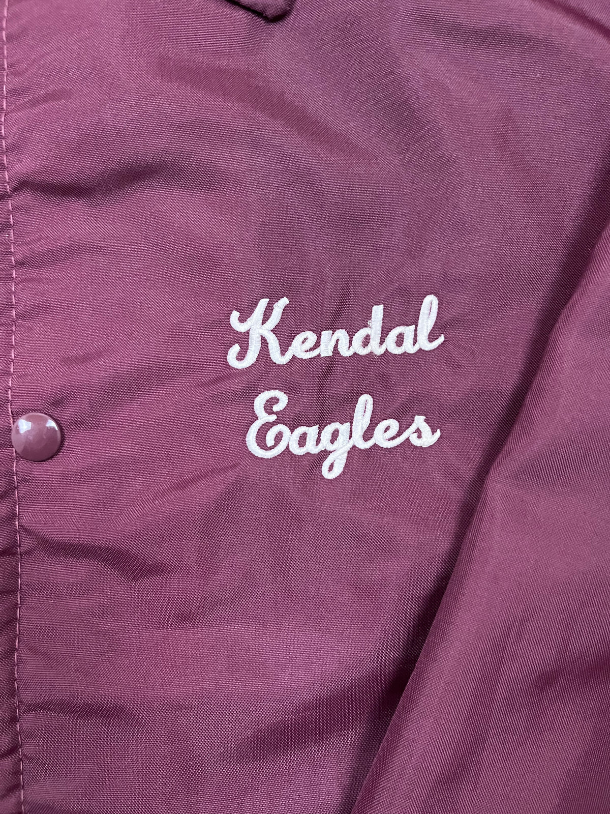 Vintage Canada Sportswear Coachjacke Kendal Eagles Bordeaux 1