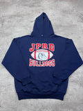 Vintage Jerzees Hoodie JPRD Bulldogs Dunkelblau 3