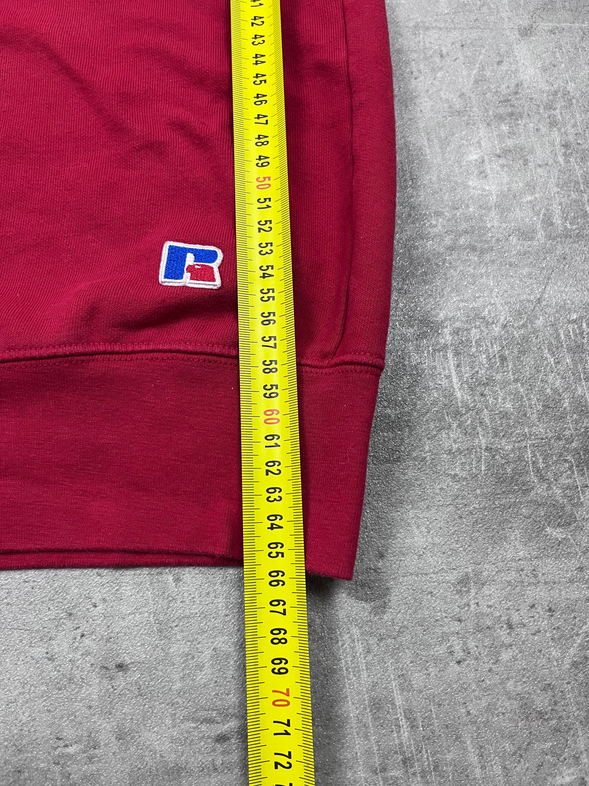 Vintage Russell Athletic Pullover Plainfield Red Pride Rot 31