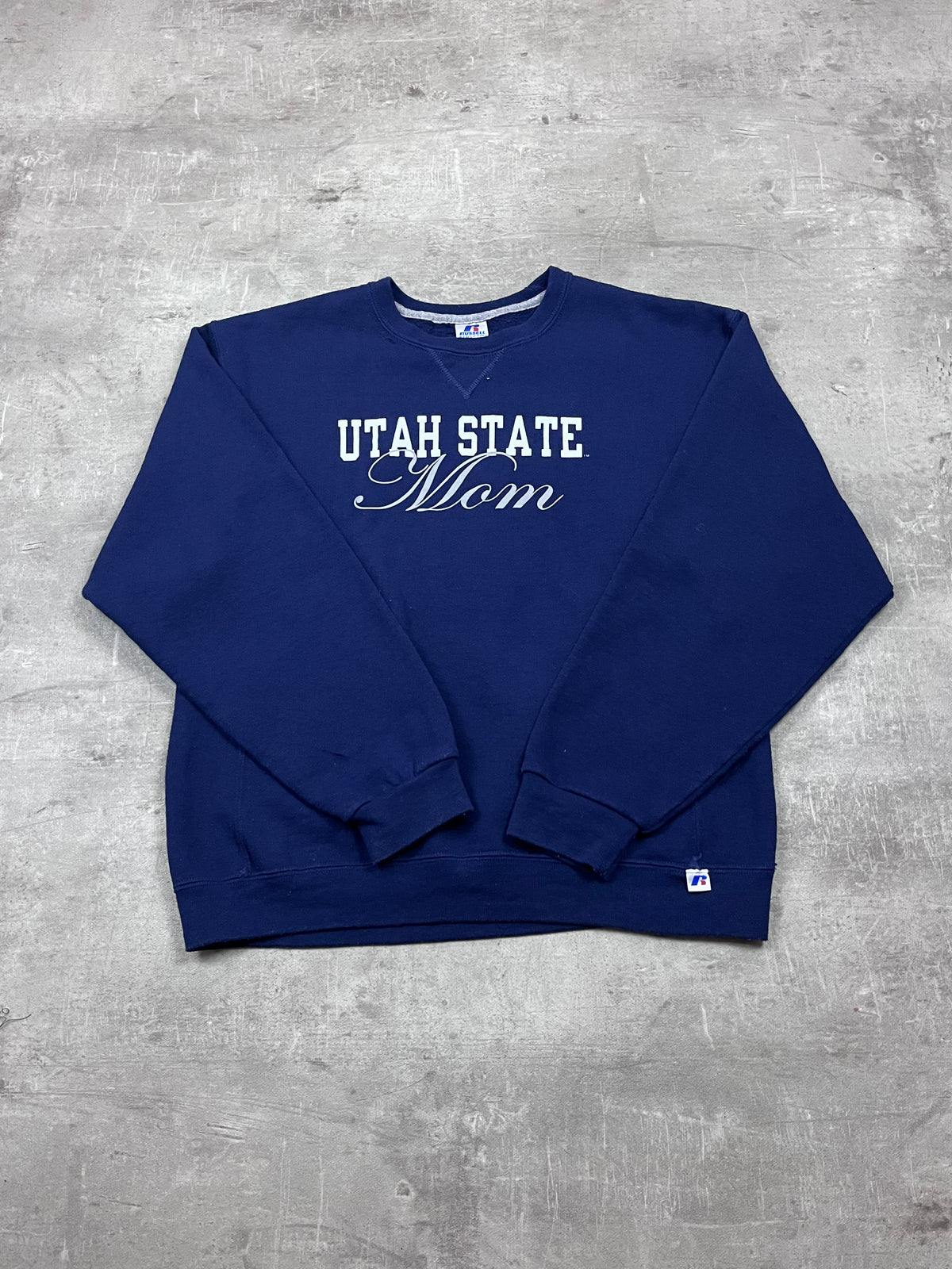 Vintage Russell Athletic Pullover Utah State Mom 20