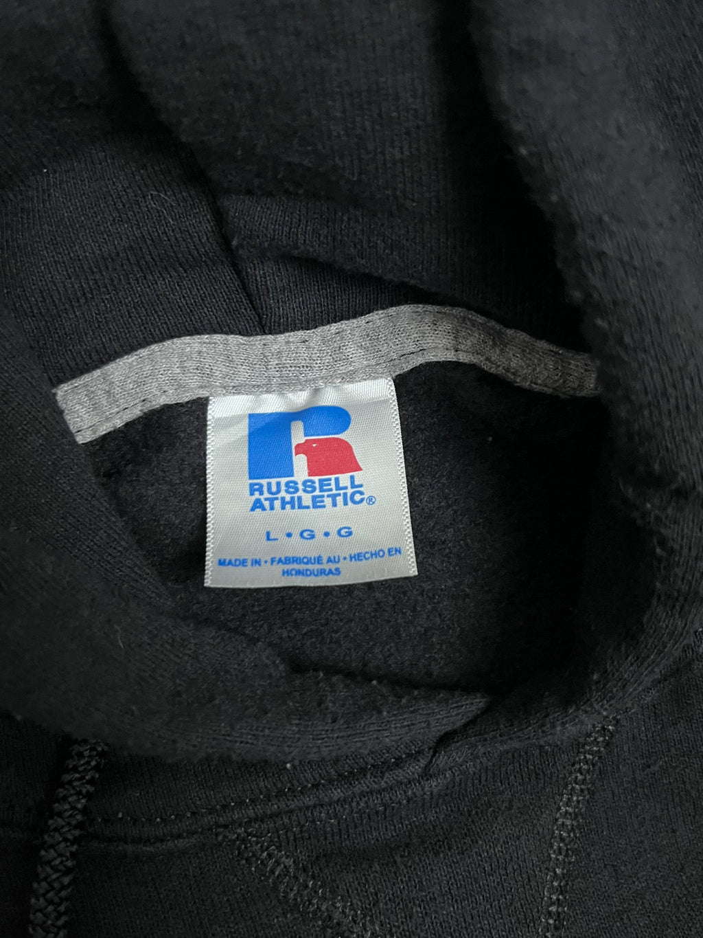 Vintage Russell Athletic Hoodie Hustle Downey 22
