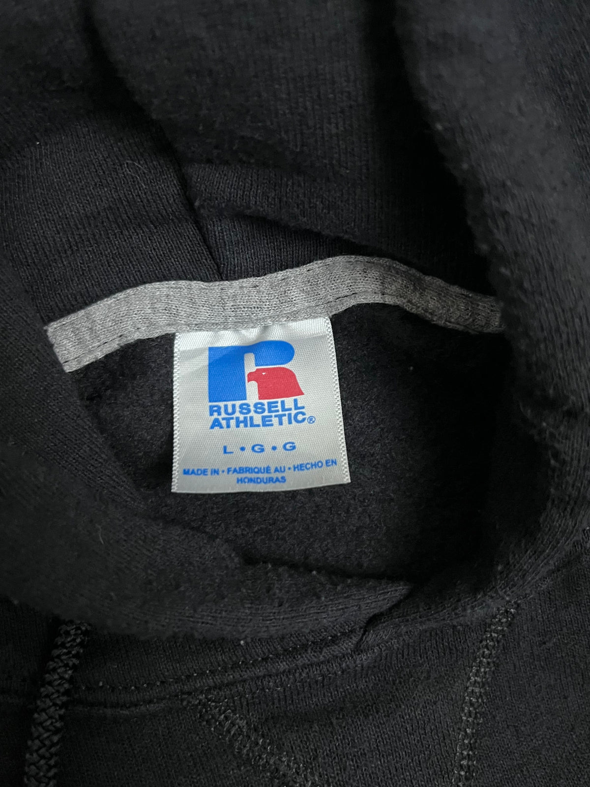 Vintage Russell Athletic Hoodie Hustle Downey 22