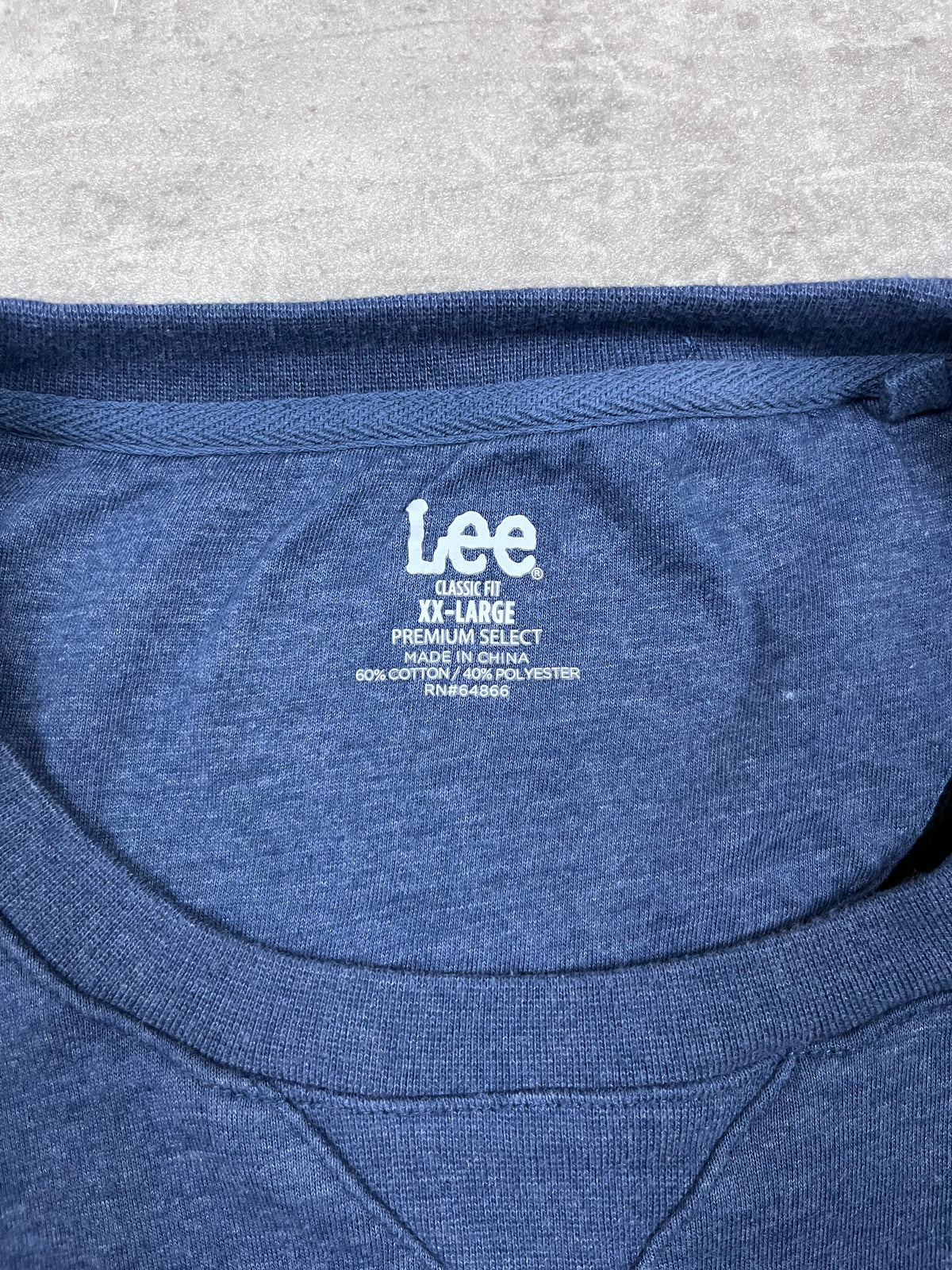 Vintage Lee Premium Select Pullover Blau mit Brusttasche 12