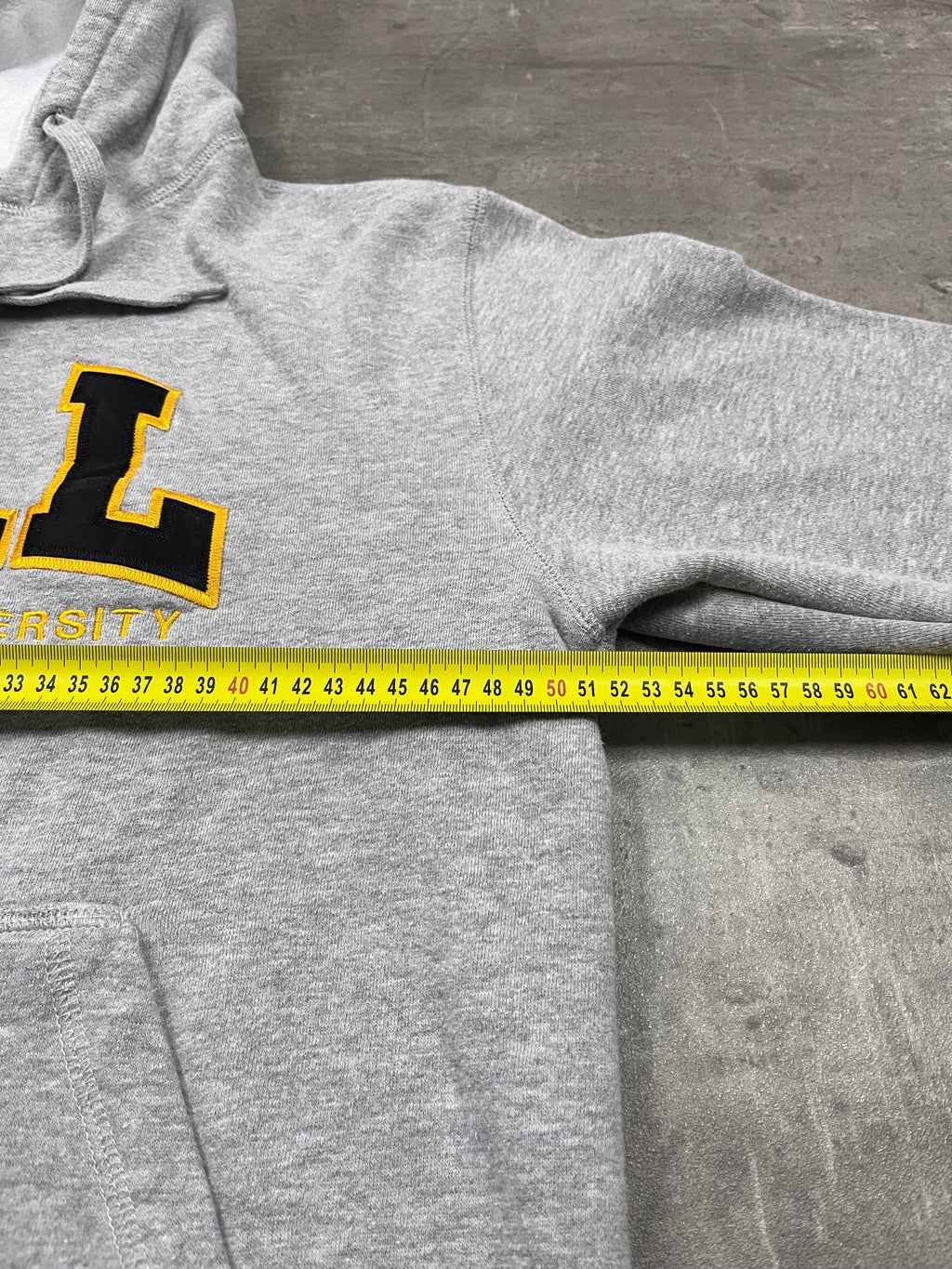Vintage Hot Line Apparel Hoodie Dalhousie University Grau 1