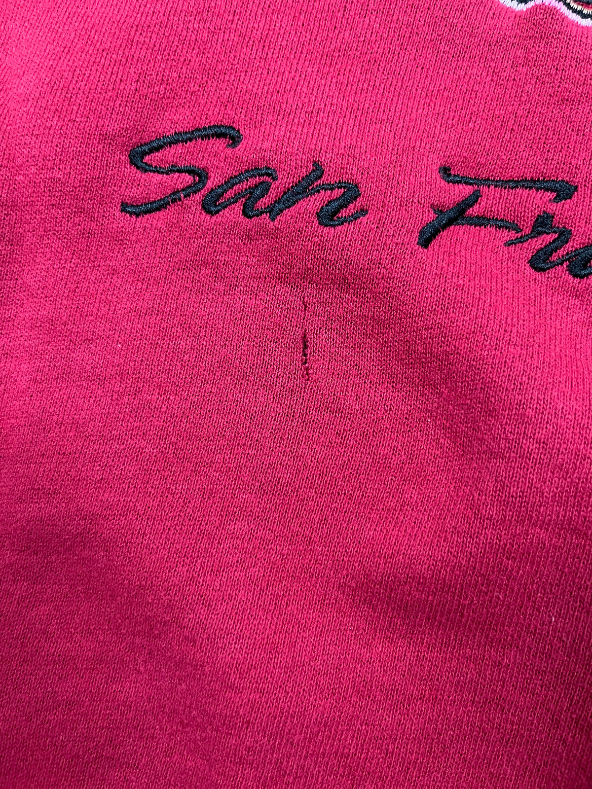 Vintage Lee Sport Pullover San Francisco 49ers Rot 22