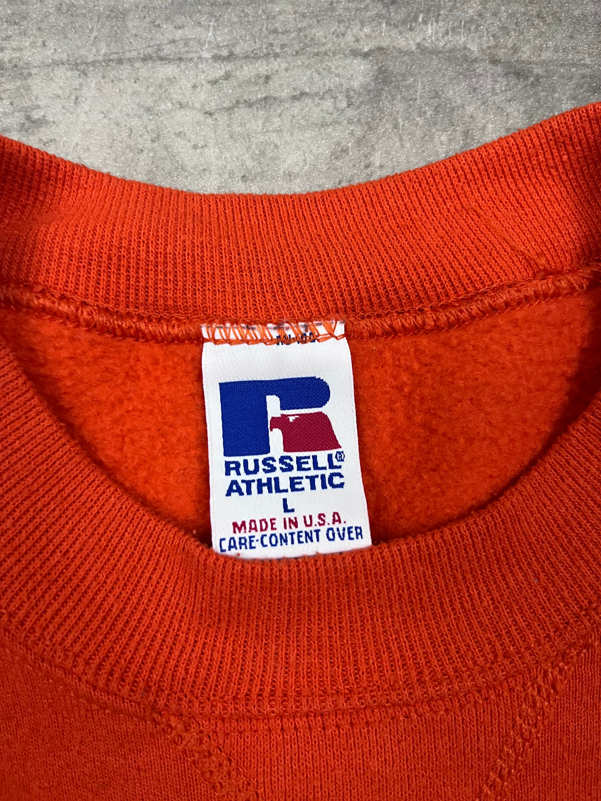 Vintage Russell Athletic Pullover Clemson Orange 33