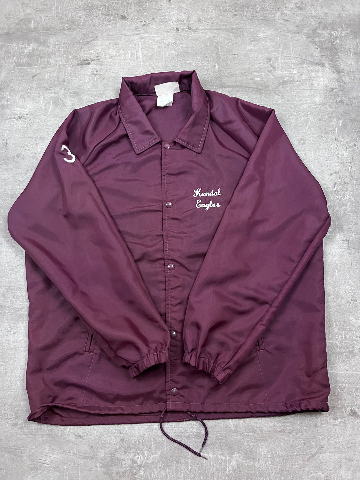 Vintage Canada Sportswear Coachjacke Kendal Eagles Bordeaux 1