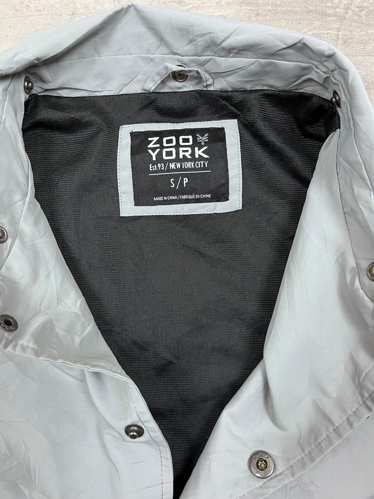 Vintage Zoo York Coachjacke Grau 1