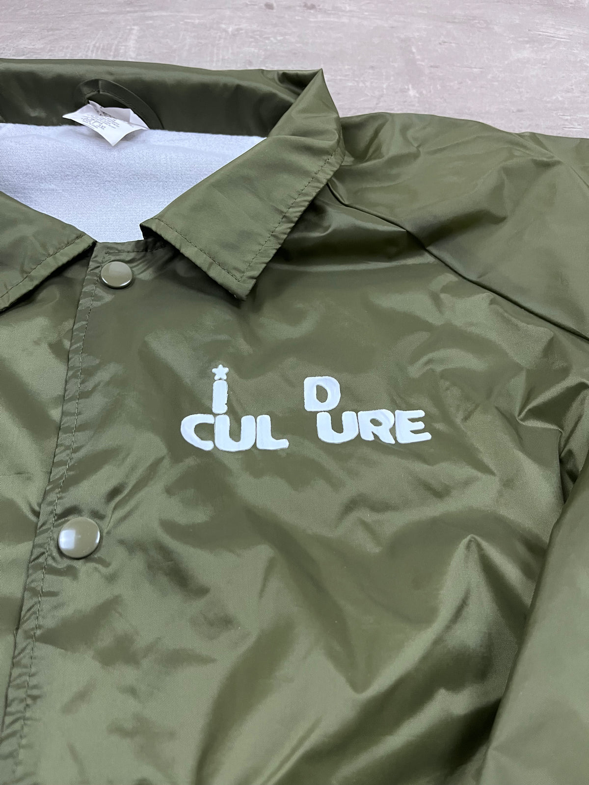 Vintage Augusta Sportswear Coachjacke Kingdom Culture Olivgrün 2