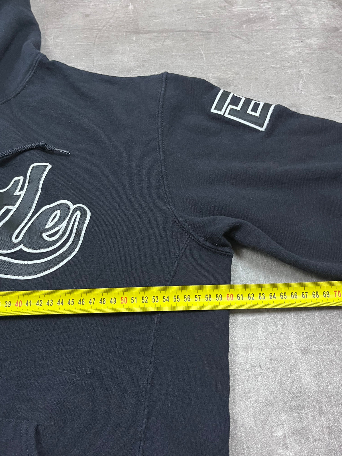 Vintage Russell Athletic Hoodie Hustle Downey 22