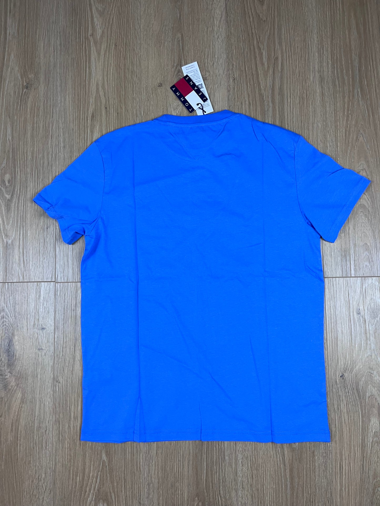 Tommy Jeans Herren T-Shirt in Elektro-Blau (Größe M) – Nachhaltige Regenerative Baumwolle