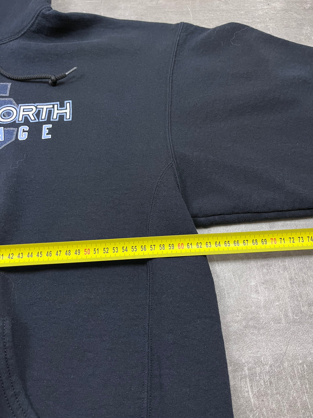 Vintage Russell Athletic Hoodie Clovis North Crossage 21